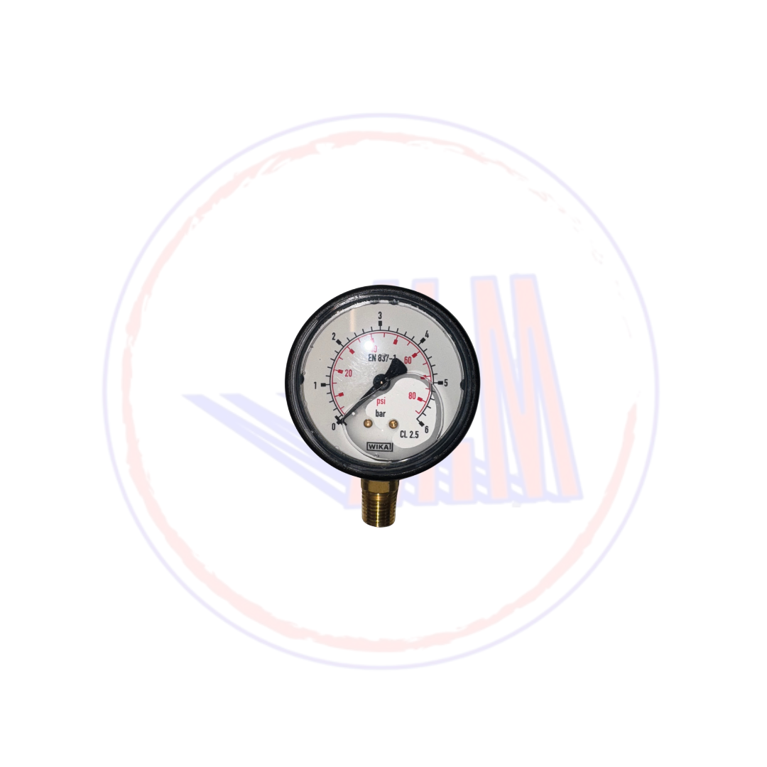 MANOMETRO ALLA GLICERINA 0-6 Ø63 IN PLASTICA G1/4"M