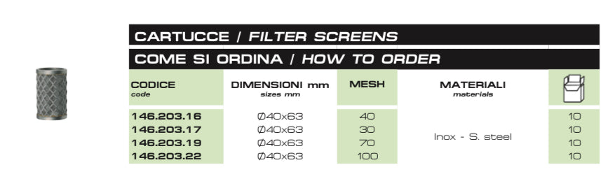 FILTRO M146 GHIERA G1/2F